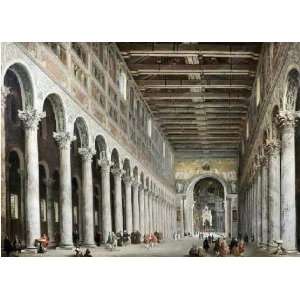  Interior of San Paolo Fuore Le Mure, Rome by Giovanni 