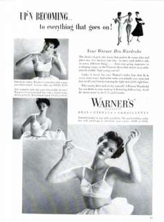 1954 Warners bras girdles corselettes full page mag. AD  
