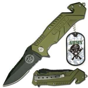  Army Rescue Knife & Dog Tag: Everything Else