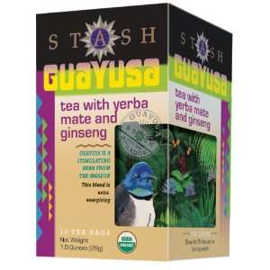 Stash Tea Guayusa with Yerba Mate & Ginseng, 18 Count Tea Bags