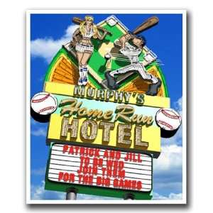  Home Run Hotel Custom Poster: Sports & Outdoors