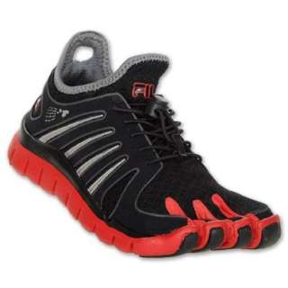  FILA Skele toes Voltage Kids Running Shoes, Black/Red 