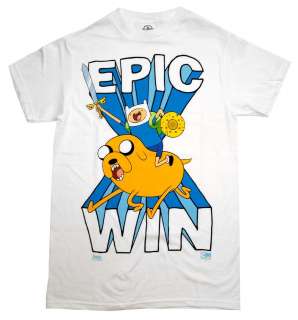 Adventure Time Epic Win Finn And Jake Cartoon T Shirt Tee  