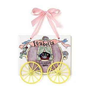  Hand Painted Name Plaque   Princess Carriage: Toys & Games