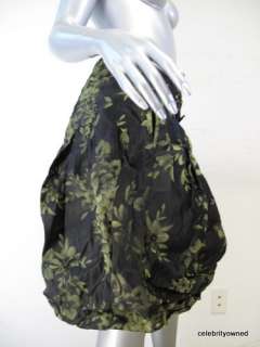 Vera Wang Skirt Black & Gold Metallic Floral Bubble 2  