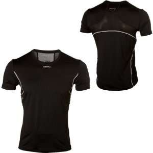  Craft Cool T Shirt w/Mesh   Short Sleeve   Mens Black, S 
