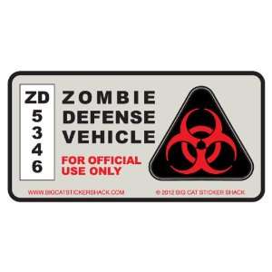  Zombie Defense Vehicle (Bumper Sticker) 