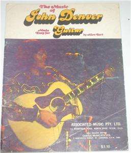 Sheet Music ,Songbook   The Music of John Denver made Easy for Guitar 