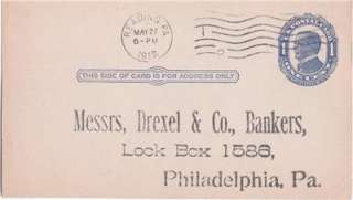 1912 Postal Card National Union Bank of Reading PA  