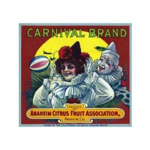  Anaheim, California, Carnival Brand Citrus Label Premium 