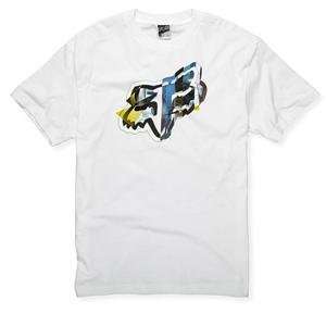  Fox Racing Visual Art T Shirt   Large/White: Automotive