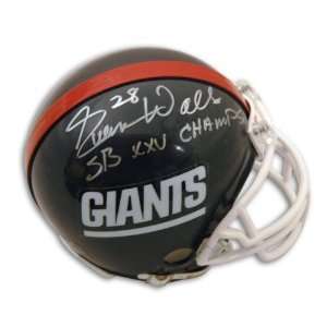  Autographed Everson Walls New York Giants Mini Helmet 