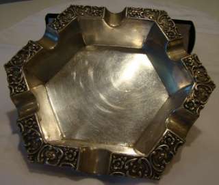From an estate, an Art Nouveau 800 silver Germany ashtray in wonderful 