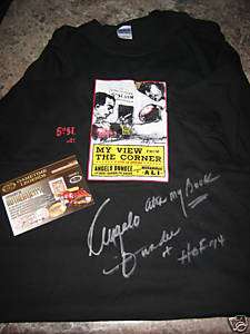 Angelo Dundee Signed T Shirt HOF 94 inscribed COA  