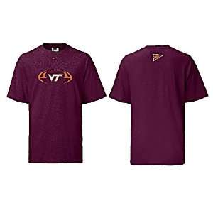 Virginia Tech Hokies NCAA Short Sleeve Team Issued Football T Shirt By 