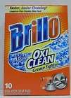 BRILLO PLUS OXI CLEAN STEEL WOOL SOAP PADS 10 PACK