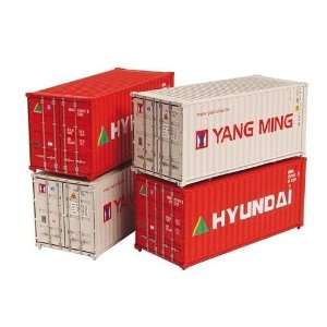  Graham Farish 379 352A Pack 20Ft Containers Yang Ming 