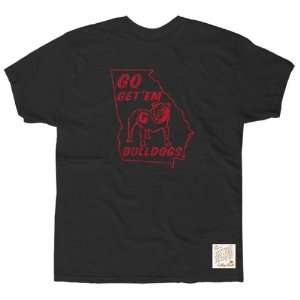   Black Retro Brand Vintage State Slub Knit T Shirt