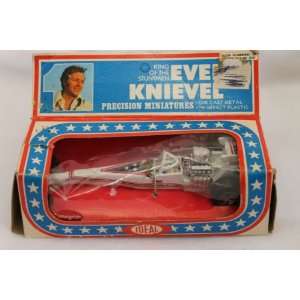  Vintage Ideal Evel Knievel Die cast Dragster car 1976 Mint 