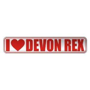   I LOVE DEVON REX  STREET SIGN CAT