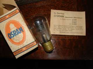 Rare old OSRAM LIGHT BULB & box working free shipp  