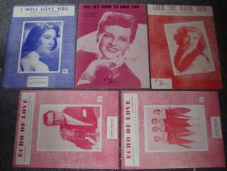 Female Vocalists Sheet Music Lot of 10 #17  