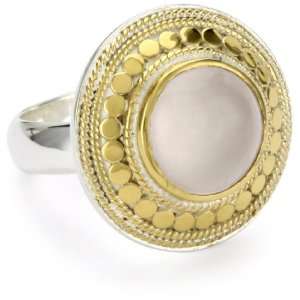 Anna Beck Designs Gili Rose Quartz Disk Ring, Size 6