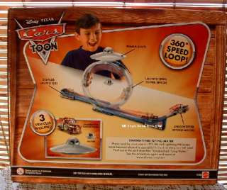 Disney Pixar Cars Toon Unidentified Flying Track Set Mater Playset 