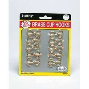  20 Pc. Brass Cup Hooks Case Pack 48 