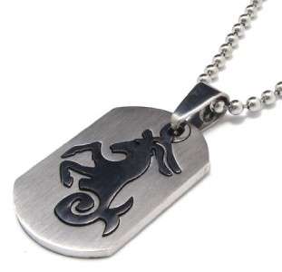 HOROSCOPE PENDANT BEAD LINK NECKLACE IN STAINLESS STEEL  