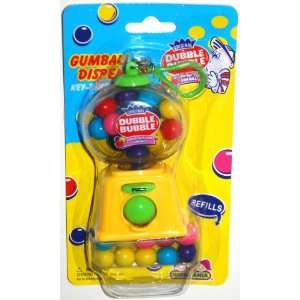   Bubble Gumball Dispenser Key Ring, Yellow (1 Each) 