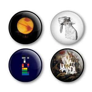 Coldplay Chris Martin Badges Buttons Pins Album Tickets  
