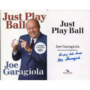  Joe Garagiola Autographed Just Play Ball Book Sports 