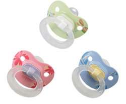 NUK 2 Pack Designer Pull BPA Free Silicone Pacifier, Baglet, Size 2 