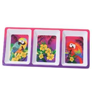    Lets Party By Fun Express Parrot Melamine Dip Tray 
