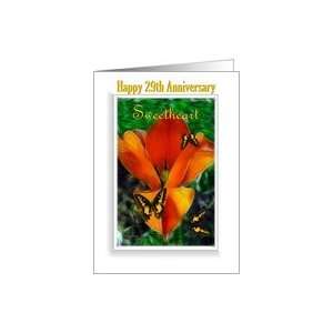  Anniversary/Sweetheart /Spouse ~ Age Specific 29th ~ Orange 