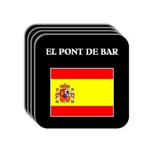   ]   EL PONT DE BAR Set of 4 Mini Mousepad Coasters 