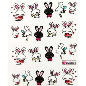 Miao Yun cartoon design rabbit nail decals water transfer decals nail 