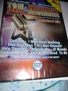 TOM JONES & ENGELBERT HUMPERDINCK HITS KARAOKE DVD  