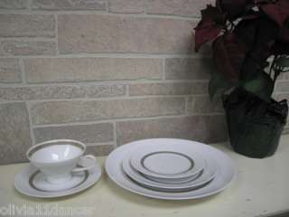 Rosenthal Taupe Band China Dinnerware Lot 60s 70s Mid century modern 