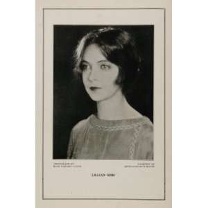   Movie Star Lillian Gish MGM Print   Original Print