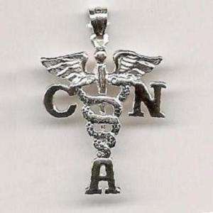CNA Certified Nursing Assistant charm sterling silver  