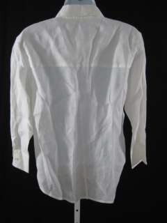 LINDA ALLARD ELLEN TRACY White Button Down Shirt Size 4  