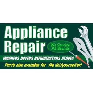  3x6 Vinyl Banner   Appliance Repair 
