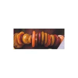  April Cornell Rust Buttons Napkin Ring 4530 006 Kitchen 