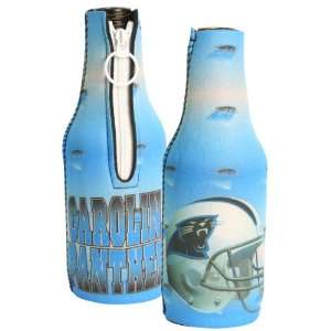   Panthers Full Color Zipper Long Neck Bottle Coolie: Sports & Outdoors