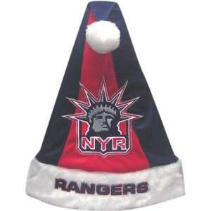  New York Rangers Colorblock Santa Hat