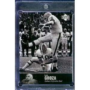 1997 Upper Deck Legends # 37 Lou Groza Cleveland Browns 