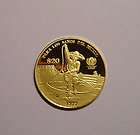 MEXICO 20 PESOS 1999 GOLD PROOF UNICEF Child playing with lasso