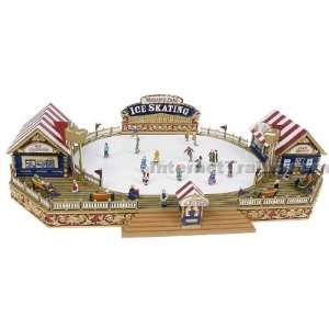   Worlds Fair Animated Music Box   Ice Skating Rink Toys & Games